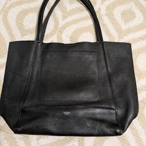 Botkier Leather Black Tote Bag with Premium Leather with Sturdy Handles